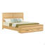 King Size Bed With 3D Geometric Headboard & Storage Bench - 4-Drawer Storage, Modern Bedroom Furniture,Oak.