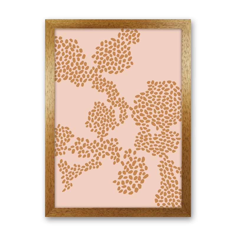 Organic Microscope by Planeta444 - Print, 46cm H x 34cm W x 3cm D, Brown Framed