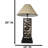 Rustic Western Pinecones On Branch Forest Wood Metal Bedside Desktop Table Lamp