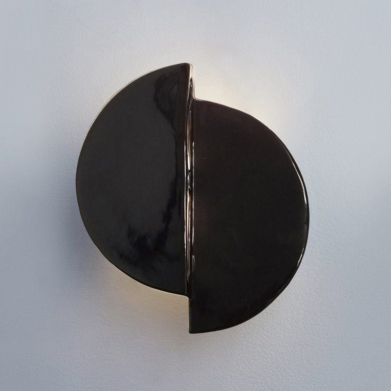Ambiance 1-Light LED Flush Mount, Gloss Black