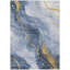 Tapis bleu intérieur / extérieur lavable à la machine Claudian ACN1529-109535745