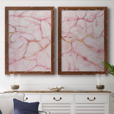" Rose Marble I " 2 - Pieces