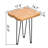Natural Cedar Wood Live Edge Patio Side Table - Small Rustic Outdoor End Table