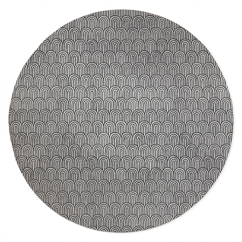 Tapis d'extérieur antidérapant Rolling Hills, Rond 5 pi