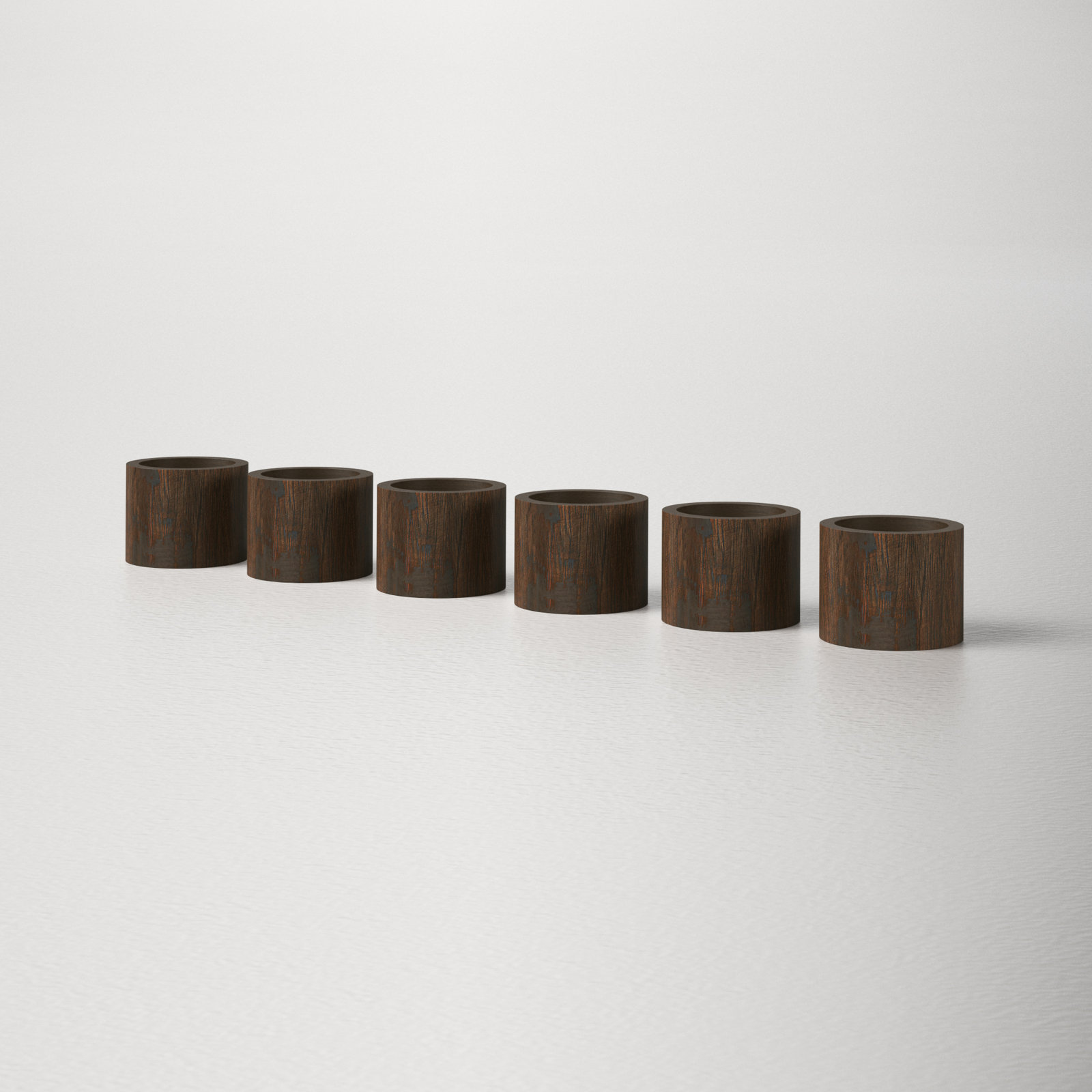 Wood Napkin Ring, Dark Brown