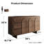Buffet 59 "avec 3 tiroirs et base en bois massif