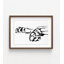 Reproduction de dessin noir et blanc pour animal de compagnie, décoration murale patte encadrée, art mural patte de chien, impression de dessin de chien simple, croquis de chien, art mural encadré 42 x 56 po