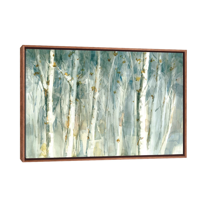 "Meadows Edge II" par Danhui nai, reproduction d’art, H 18 po x l 26 po x P 1,5 po, Toile classique avec cadre brun