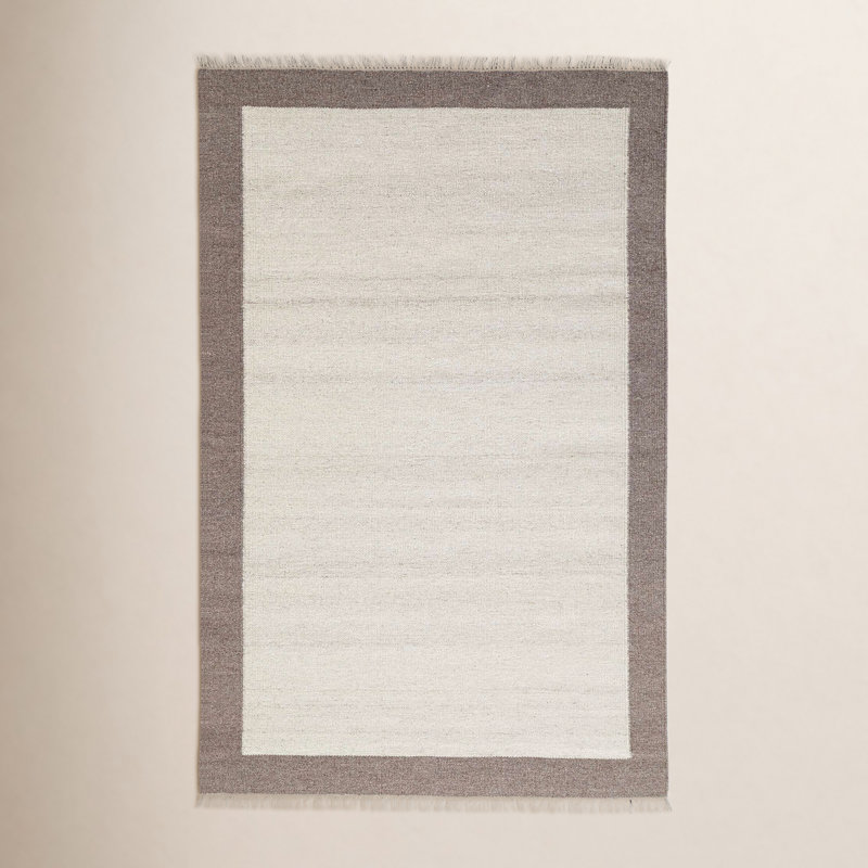 Tapis d'intérieur en laine Kaylee, Rectangle de 5 pi x 8 pi
