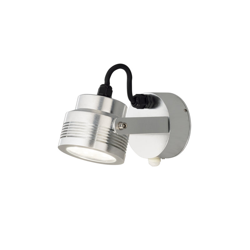 Monza Integrated LED Outdoor Armed Sconce, 10.5 cm H x 9.5 cm W x 18.5 cm D