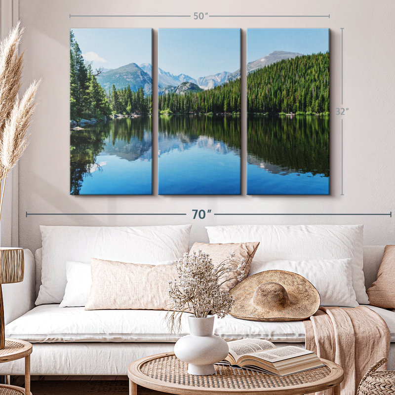 «Bear Lakeside Trees» sur, H 50 po x l 32 po