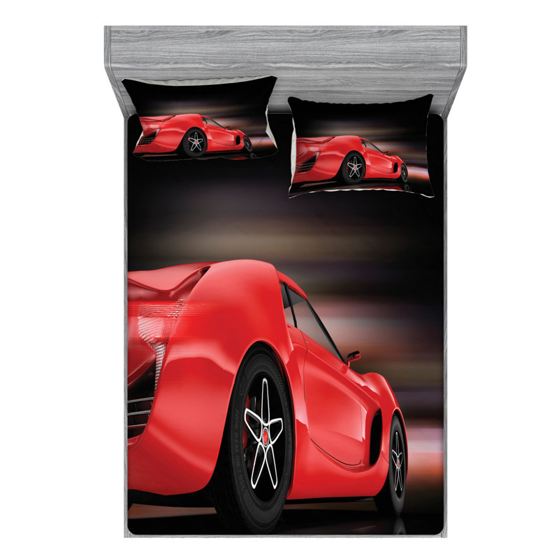 Cars Microfiber Sheet Set, Full Sheet Set + Fitted Sheet + 2 Pillowcases