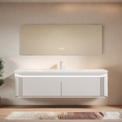 Light luxury minimalist bathroom cabinet