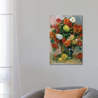 Vase Of Flowers, C.1884 by Pierre-Auguste Renoir - Wrapped Canvas Gallery-Wrapped Canvas Giclée
