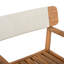 Ensemble de 4 chaises de patio en bois tressé avec finition. Corde blanche tissée pour une assise respirante, compacte, légère et facile à ranger-463448948
