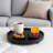Black Decorative Wooden Tray For Kitchen Counter Bathroom Accessories Sink Vanity Trays Wood Riser Candle Pedestal Stand For Perfume Soap Trays Round Dining Coffee Table Small Rustic Home Decor Tray