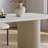Rectangular dining table with French cream style-106632881