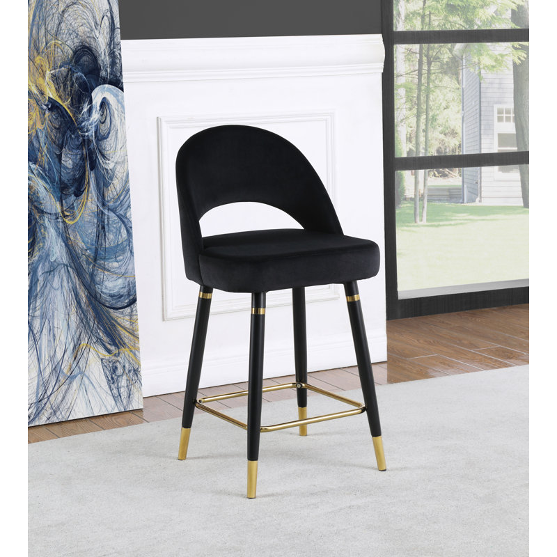 Tabouret de comptoir Gusty 25, Noir