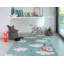 Washable Area Rug Clouds Blue