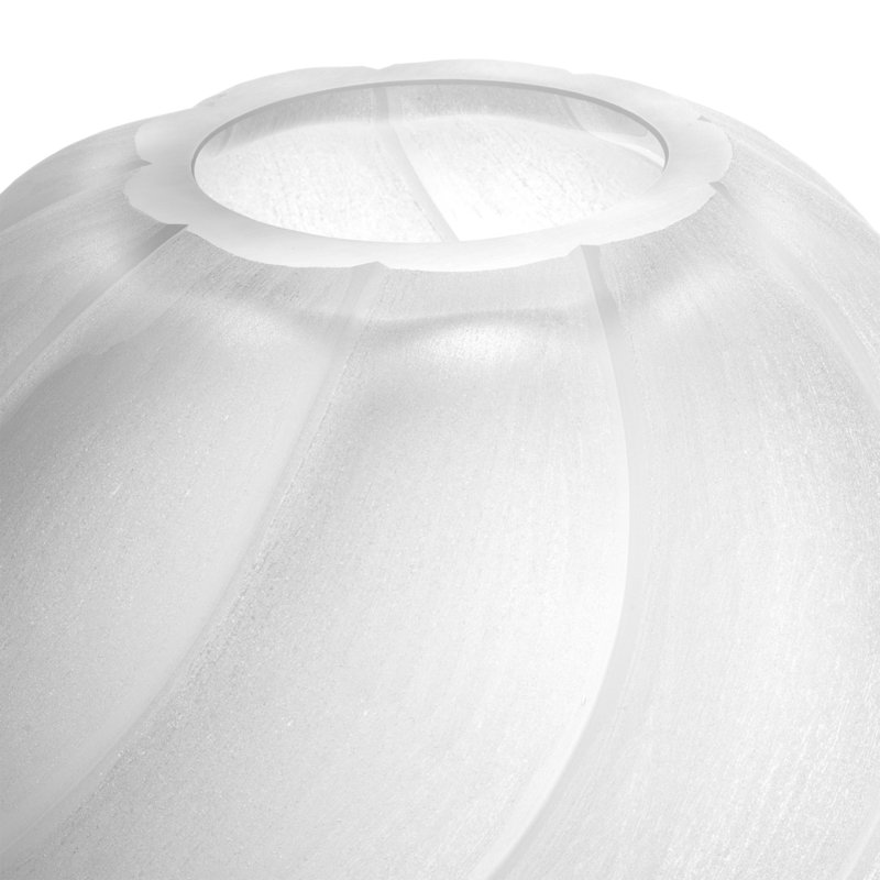 Vase Sicilia, Overall height- 12.2", Frosted White