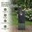 Modern Cascading Freestanding Outdoor Water Fountain With LED Lights For Garden And Patio Decor