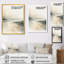 Art mural vert bord de mer, toile horizon doux, horizon doux bord de mer-579422958-579422959
