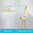 Wall mounted rainfall shower head system shower faucet