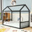 Floor Bed Frame  With Safety Guardrails-654399239-654399240