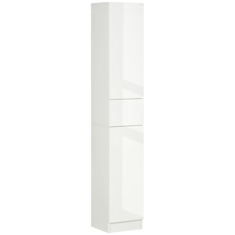 Bathroom Cabinet With Adjustable Shelves, White