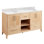 60" Burfield Double Bathroom Vanity Set with Oval Undermount Sinks
