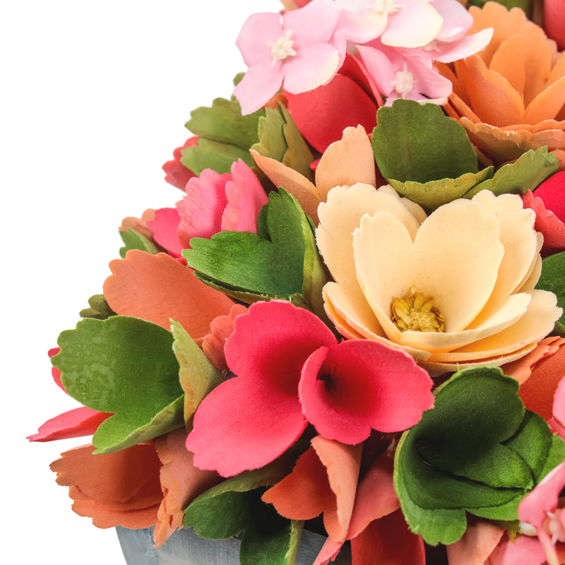 Boîte à fleurs printanière multicolore 16 po The Holiday Aisle®