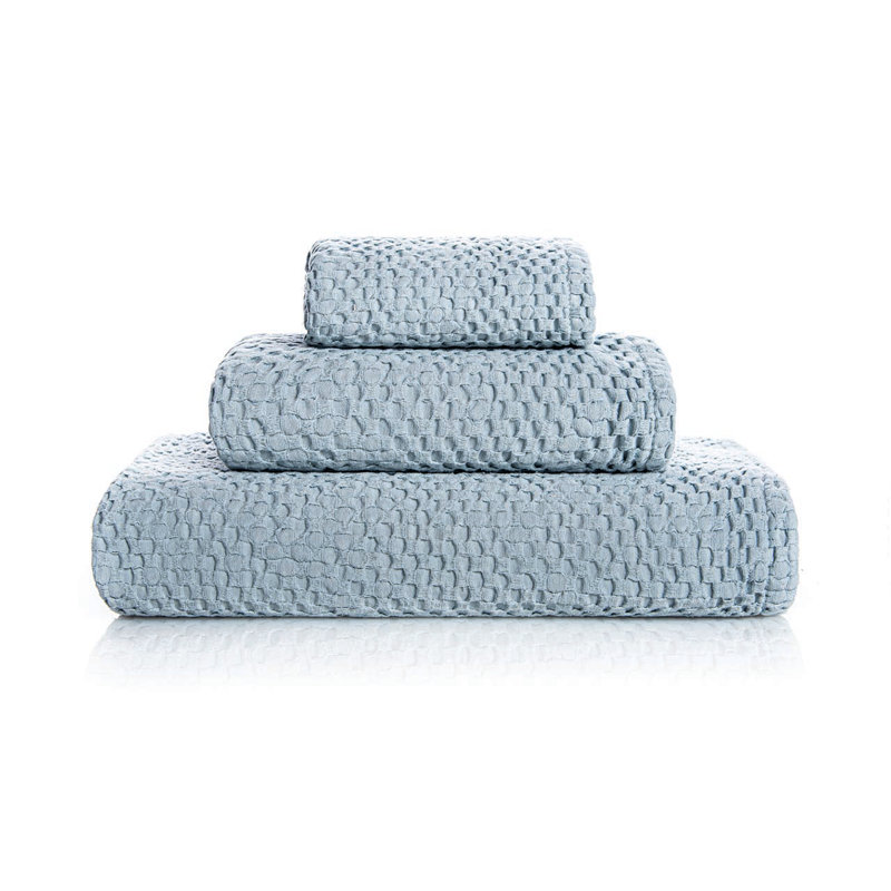 Be Vegan Waffle Bath Sheet, Sea Mist