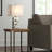 24X12" Alabaster Pieces Table Lamp, White