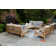 Gizmo Teak 6 - Person Patio Conversation Sets with Cushions