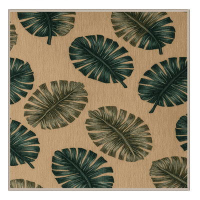  Tapis hawaïen à feuilles lavables