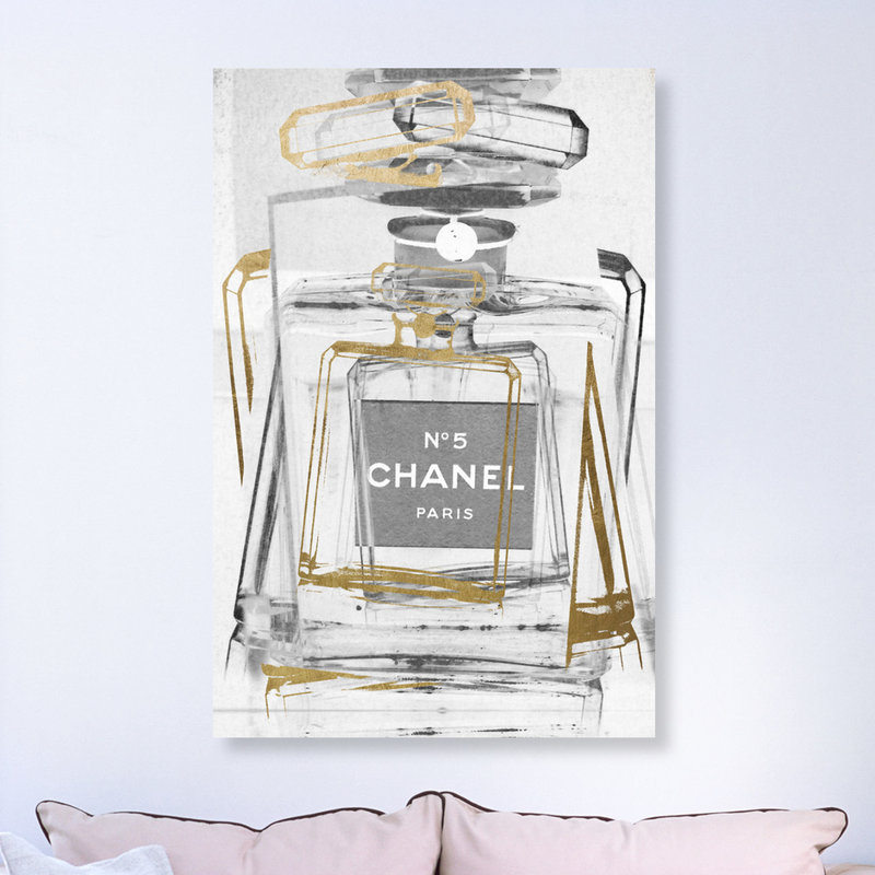 Infinite Glam Light Grey - impression sur toile, H 54 po x l 36 po, Toile tendue, No Frame