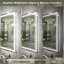 Miroir de salle de bain / de meuble-lavabo à DEL en verre trempé anti-buée certifié UL - Basics by Wayfair ™-510812195