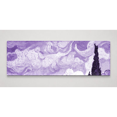 Wheat Field with Cypresses (1889) — Panoramic Canvas Wall Art