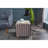 Stylish Velvet Pouffe, Grey, 15.7 x 15.7 x 15.7 inches | 100% Polyester & Sturdy Wooden Body | Modern Solid Color Design, Perfect for Living Room, Bedroom, or Entryway Seating & Décor, Versatile & Chic-328260219