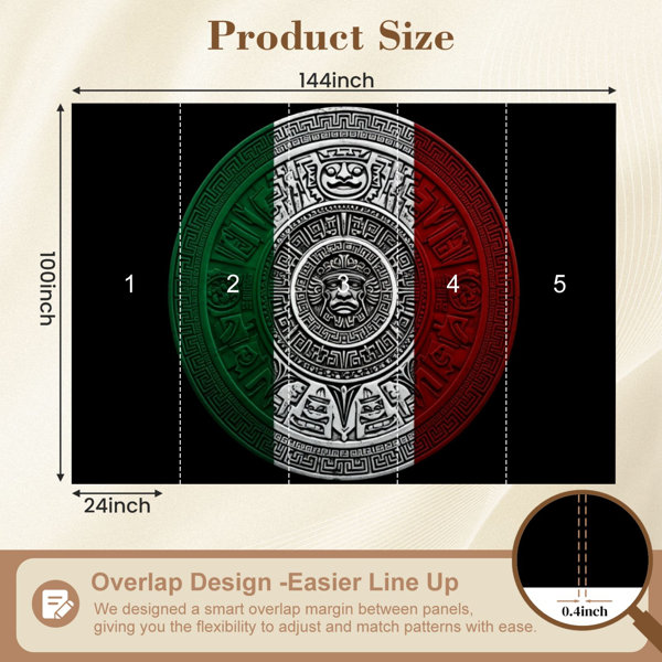 Red Barrel Studio Mexican Peel and Stick Wallpaper Mexican Aztec ...