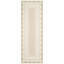 Tapis lavables modernes antidérapants neutres, tapis doux pliable à motif de bordure contemporain, tapis à poils courts-529383479