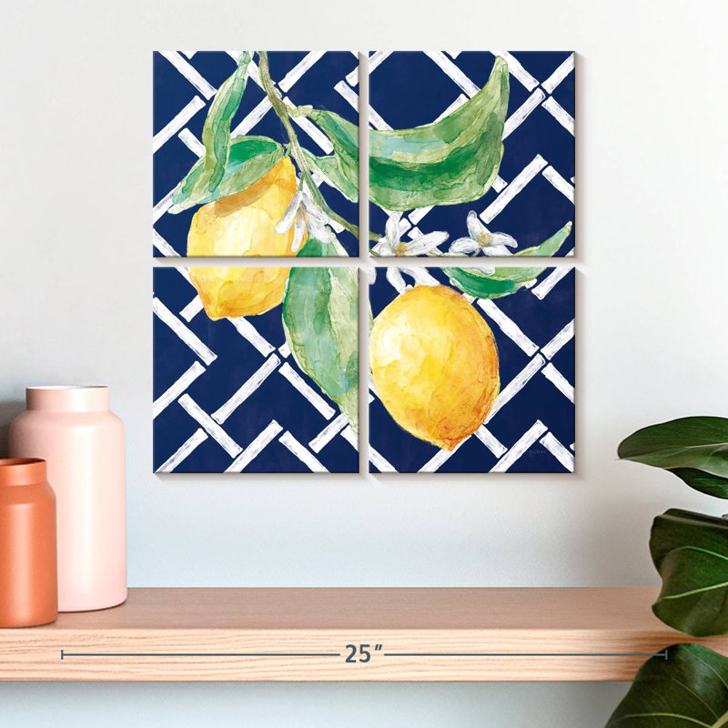 Yarlin Everyday Chinoiserie citrons I, H 18 po x l 18 po