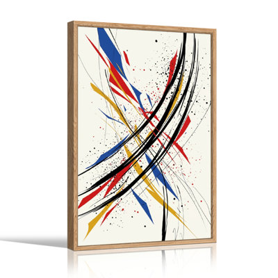 Ensemble d'une toile abstraite