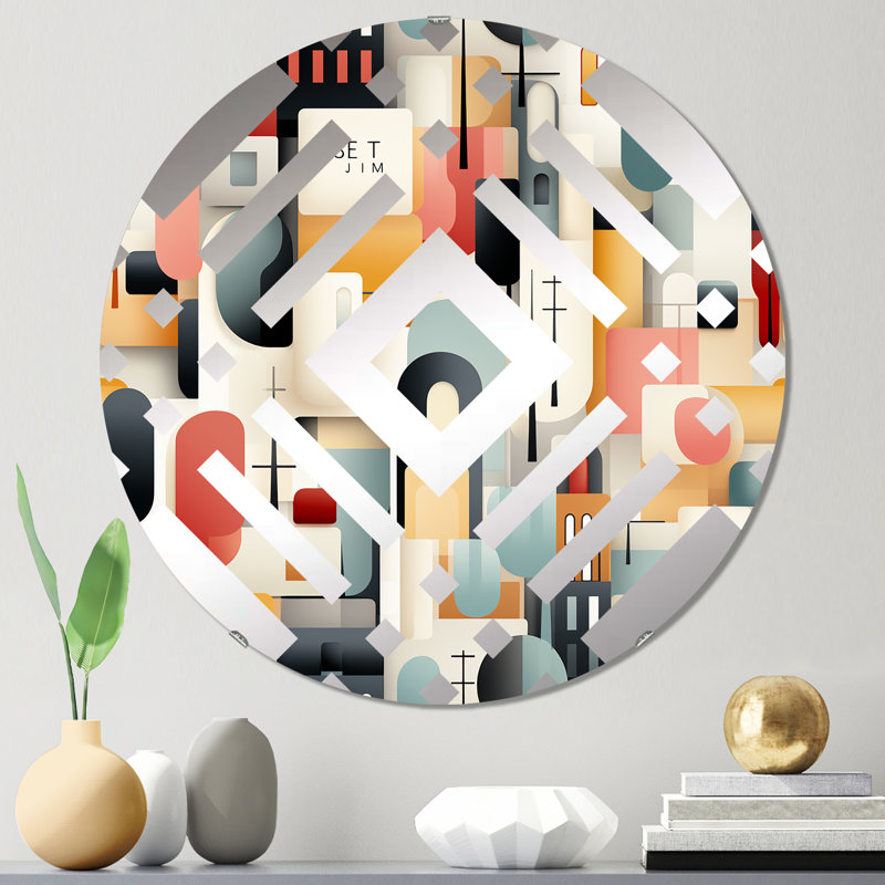 Miroir décoratif en diamant Urban Serenity, 23,6 po x 23,6 po