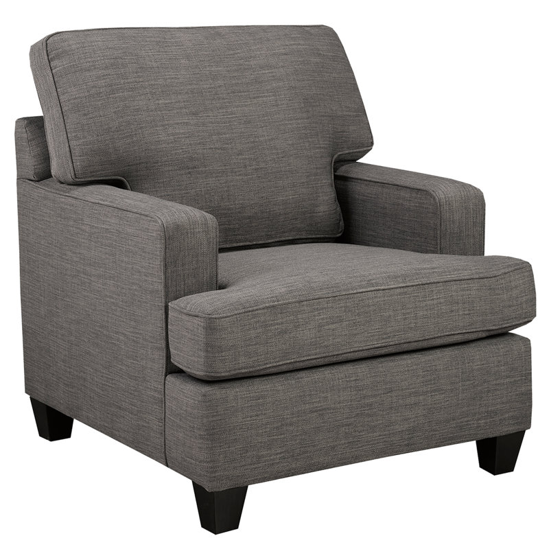 Baxter Fabric Chair, Gray, Gray