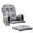 Glider Rocker Replacement Cushions With Storage Pocket, 5PCS, Soft Velvet Thickened, Washable Nonslip, Universal For Use In Glider Rocking Chair, Grey-1329416159