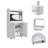 1-Shelf 2-Door Kitchen Pantry