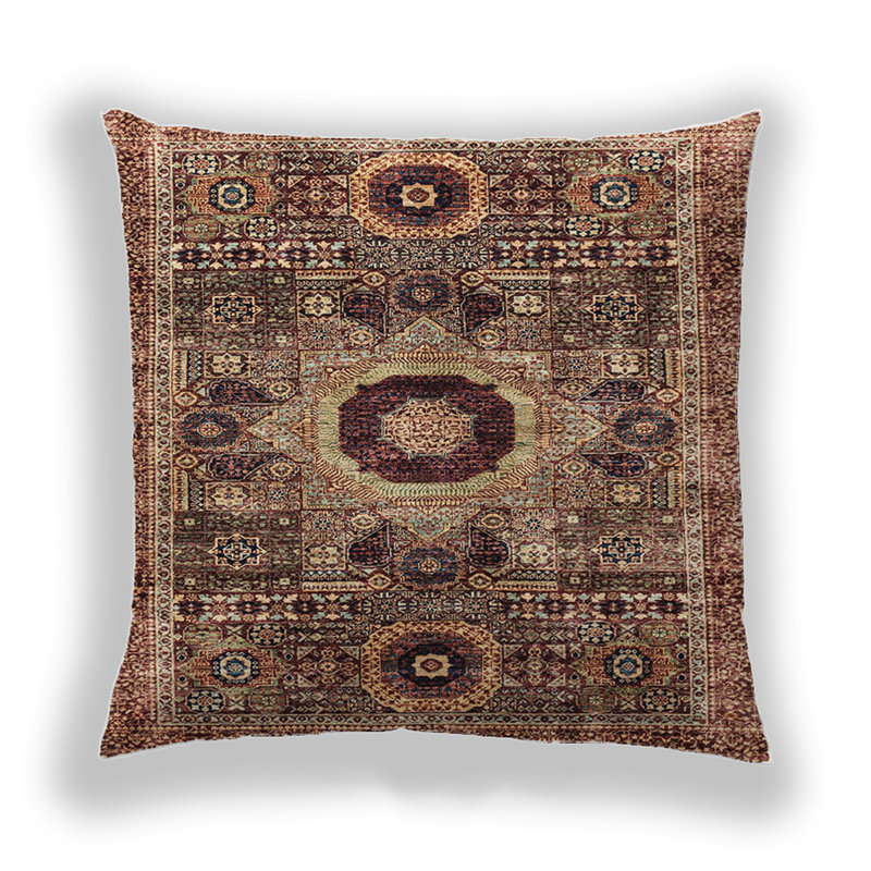 Coussin décoratif abstrait 2364, Microsuède
