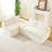 Luxury White Turtle Velvet Multifunctional Sofa (Single Row, Side-by-Side, or Facing Modular Setup)