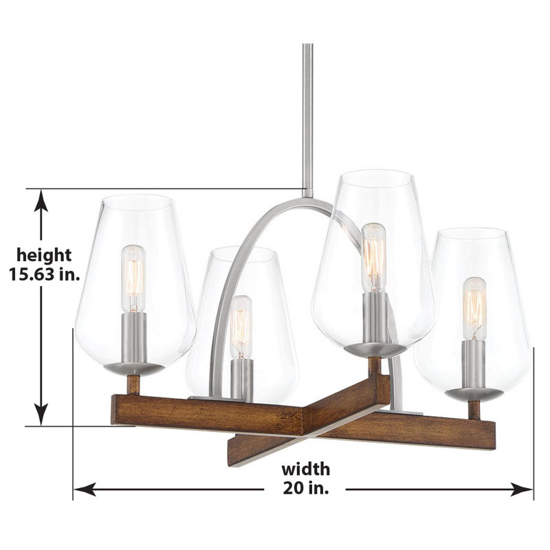 Lustre empire 4 lumières Volfango